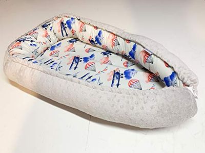 Nid Bébé Multifonctionnel Cocoon Baby Baby Baby Cocoon Bumper Lit de Voyage 100% Coton Anti-Allergique
