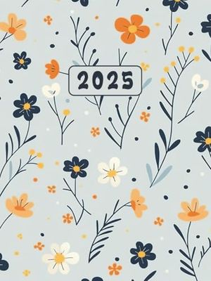 2025: Täglicher Planer zur Organisation und Planung von Aufgaben, Aktivitäten und Terminen täglich mit Zeitangaben von Januar bis Dezember.