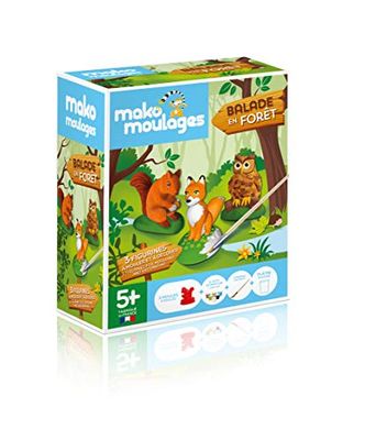 mako moulages - Creatieve set met 3 vormen - 3 bosdieren