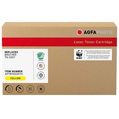 AgfaPhoto APTBTN325YE toner för Brother HL4150, 3500 sidor, gul, 34,8 x 11,9 x 17,6