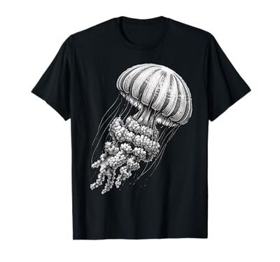 Jellyfish Vintage Vintage Meduse Seafish Maglietta