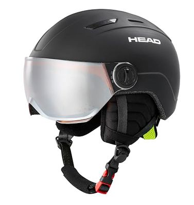HEAD Casque de Ski Mojo/Maja Visor Skihelm Jeunesse Unisexe, Noir, XS/S