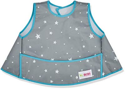Minene Minenewipe Clean Bib/Grijs met Sterren