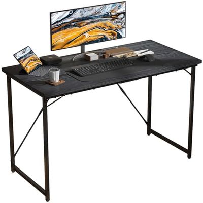 JUMMICO Bureau, 100 x 50 x 75 cm, kleine tafel, computertafel, bureautafel voor werkkamer, computertafel, klein voor thuis, kantoor, zwart