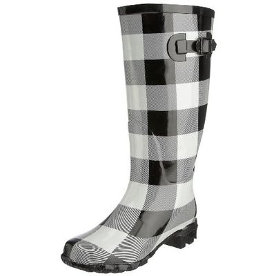 Jacobson - Wellingtons da Lavoro Donna, Nero (Black/White), 37 1/3