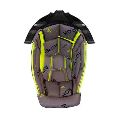 AIROH cuff/crownpadd.twist 3 grey/yell. m