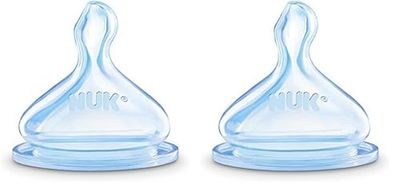 NUK Pack de 2 Tétines Taille 6-18 mois Lait infantile (Lot de 2)