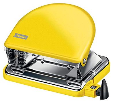 Petrus Classico Trapano Metallico da Ufficio Mod. 52 WOW, giallo