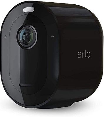 Arlo Pro 3 Telecamera Wi-Fi Esterno Senza Fili, 2K HDR, 160° Visione Notturna Colori, Sirena, Rilevamento Movimento, Audio Bidirezionale, Prova Arlo Secure Inclusa, 1 Telecamera, Nera
