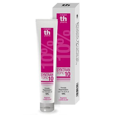 Thader Th Pharma Syntran Topic-10 Pomada regeneradora para quemaduras, ideal para pieles sensibles y reactivas, 75 ml
