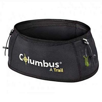COLUMBUS - Run Hip Belt L/XL. Cintura di Idratazione per Sport e Corsa con Scomparto per Sacca Idrica. Marsupio Sportivo Leggero e Traspirante