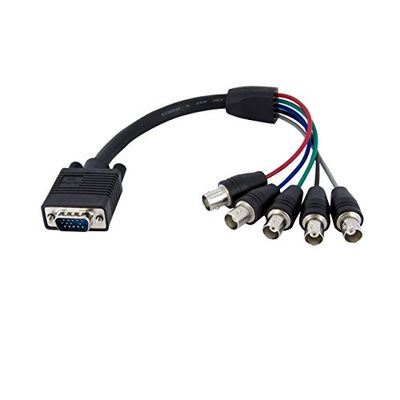 StarTech VGA/BNC Monitor Cable - Cable AV (VGA/5xBNC), Negro