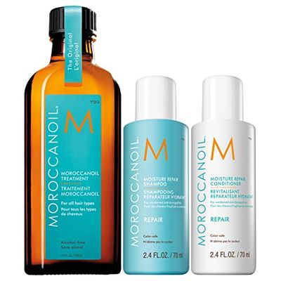 Moroccanoil Shampoo e Balsamo Riparatori Idarante 70ml con Trattamento 100ml