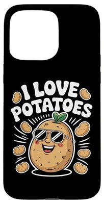 I Love Potatoes Cool Sunglasses Potato Case for iPhone 15 Pro Max