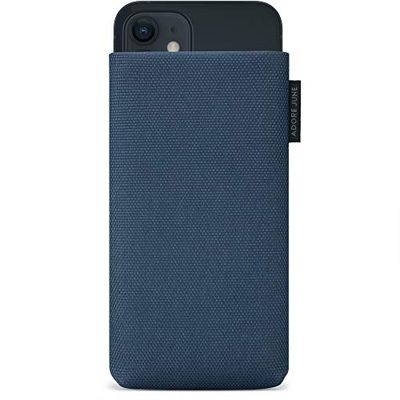 Adore June Classic Recycled Azul Funda Compatible con iPhone 13 Mini/iPhone 12 Mini, Tejido de R-PES Moderno Sostenible. Hecho en Europa