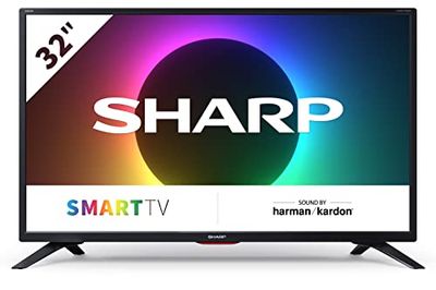 SHARP 32EE6E Smart TV 32 tum, 3 x HDMI, 2 x USB, Dolby Audio, Active Motion 200