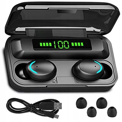 i-Beat TWS Oortelefoon Zwart Bluetooth Set met Case