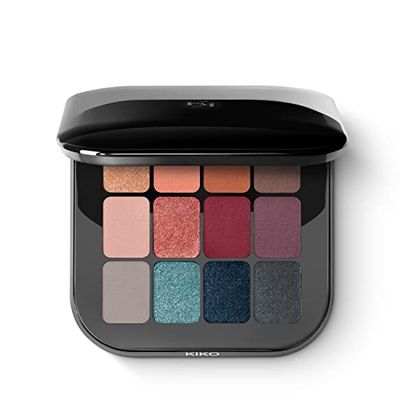 KIKO Milano Cult Colours Eyeshadow Palette 01 | Palette Con 12 Ombretti Sfumabili Dalle Tonalità Ricercate