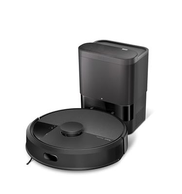 iRobot Roomba 105 Combo+AutoEmpty Dock - Robot Aspirateur Laveur 2en1 - Aspiration de 7KPa - Navigation LiDAR - Détection des Tapis - Zones de Nettoyage et d'Évitement - 4 Niveaux d'Aspiration - Noir