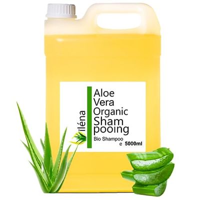 Oïléna - Shampooing Organique Anti-Chute, Croissance Rapide, Anti-Pelliculaire, Hydratant | Sans Sulfates/Parabens/Silicones | Tous Types de Cheveux, 5000 ml