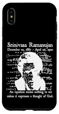 Nerd Vintage Ramanujan Matematica Citazione Matematica Insegnante Bianco Custodia per iPhone XS Max
