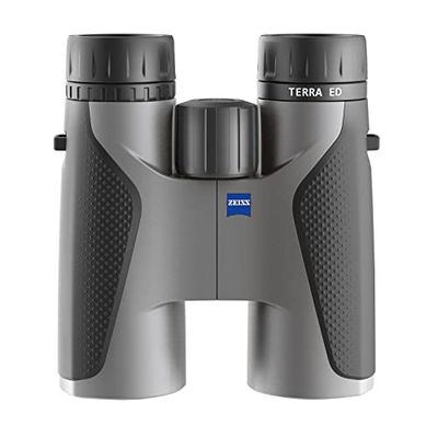 Zeiss Terra ED - Binocolo 10x42 per caccia, birdwatching, outdoor, viaggi, grigio