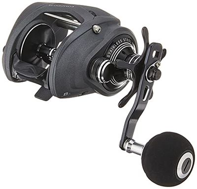 Okuma Komodo SS - Carrete de baitcaster de Perfil bajo y Gran Capacidad, KDS-463P, 119 Metros - 13,6 kg, Mango de Potencia, Gris