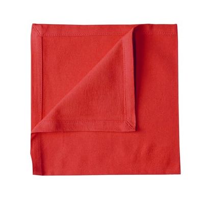 SUD ÉTOFFE Serviette De Table New York - Couleur - Rouge, Taille - 40x40