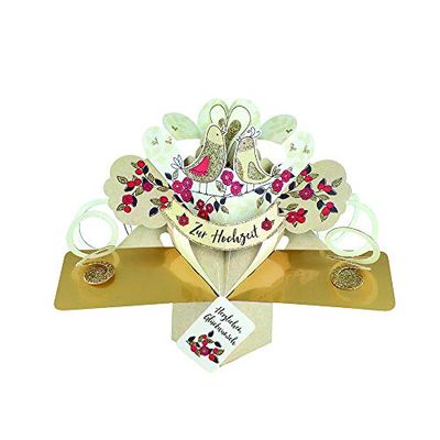 Suki Gifts 19424 - Tarjeta pop-up en 3D, diseño de boda