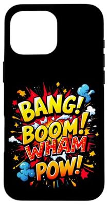 BANG! BOOM! WHAM POW! Comic design Case for iPhone 16 Pro Max