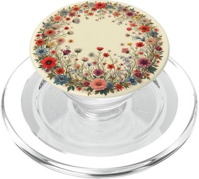 Mixed Flower Bouquet Floral Pattern Wildflowers PopSockets PopGrip for MagSafe
