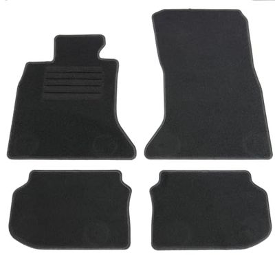 AD Tuning GmbH hg12961 Veludo ajuste suporte preto auto conjunto de tapetes tapetes tapetes Carpet Floor Mats