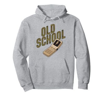 Classic Flip Phone Vintage Cellulare Cellulare Felpa con Cappuccio