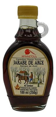 WINNETOU - Sirope de Arce, Jarabe de Arce 100% Natural, Maple Syrup, Canadá 2 Ámbar / Grado A - 250 g