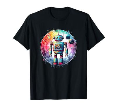 Robot Shirt Funny Robot Costume Technology Shirt AI Robotics T-Shirt