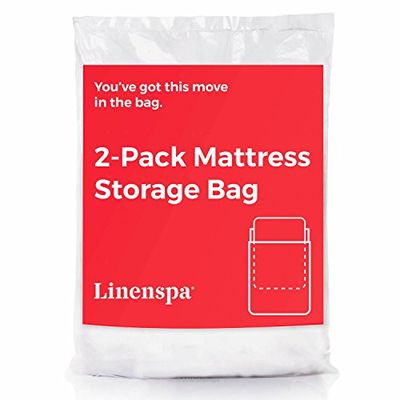 Linenspa Madrassväska – 2-pack King/Cal King madrassväska för flytt och förvaring – madrasskydd – King/Cal King madrassförvaringsväska – madrassförvaringsväska King/Cal King