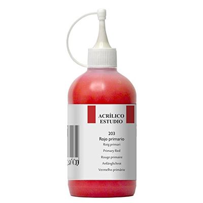 Lienzos Levante 0120522203 - Pittura acrilica Estudio, Barattolo da 250 ml, Colore 203 Rosso primario