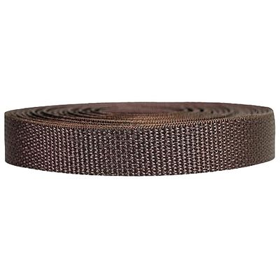 Strapworks Sangle légère en polypropylène Cerclage en polyéthylène pour réparation de matériel de Bricolage extérieur, Colliers pour Animaux de Compagnie, travaux manuels, (PP), Marron, 3/4" x 50 yard