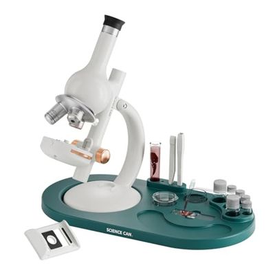 ScienceCan Microscopio 1600 Laboratorio Set (Stazione di Laboratorio da 29 Pezzi con Microscopio e Attrezzature da Laboratorio) 1601162023de0001