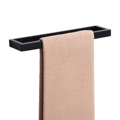 Alise Toallero de baño de 12 Pulgadas, Soporte de Pared con Tornillos o súper Pegamento, GJF030-B SUS304 de Acero Inoxidable Negro Mate