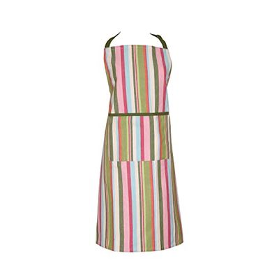 Dexam Recycled Cotton Striped Adult Apron - Green