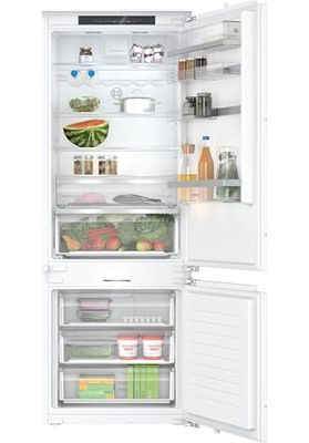 Bosch - Frigorífico combi integrable, Serie 4, NoFrost, Home Connect, VitaFresh XXL, Muy Silencioso, Cierre SoftClose, Blanco, KBN96ADD0