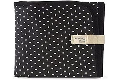 Walking Mum. Cambiador de Bebé Emily. Diseño portátil y plegable. Fácil de guardar en el bolso maternal. Color Negro. Medidas 18X27X4 cm, 1 Unidad (Paquete de 1)