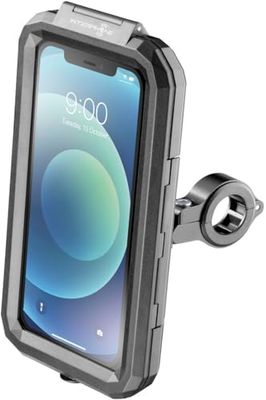 INTERPHONE ARMOR - Porta Cellulare Moto e Bicicletta, Resistente Acqua e Polveri con Rotazione a 360°, Porta Smartphone con ID Tocco e Viso ID Compatibile da 4,5" a 5,8"