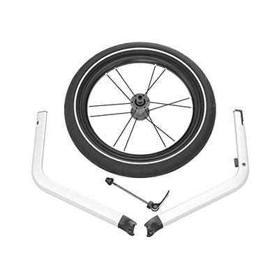Thule 872299043019 Chariot 2 Jogging Set 2017 Cykel Hänge, Silver, En Storlek