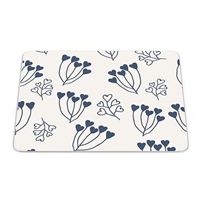 Bonamaison, Rechthoek digitaal bedrukte muismat, antislip onderkant, voor kantoor en thuis, afmetingen: 22x18 cm