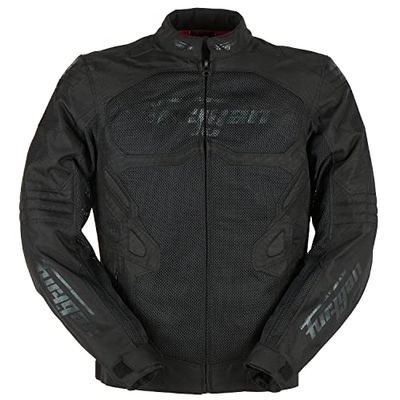 Furygan Men's Atom Vented EVO Jacket, Black-Black, L