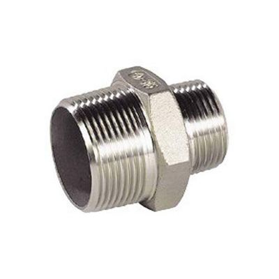 Syveco 2032007 Série 2032 Robinets à double réduction mâle/mâle en acier inoxydable moulé PN20 1-1/4" x 3/4"