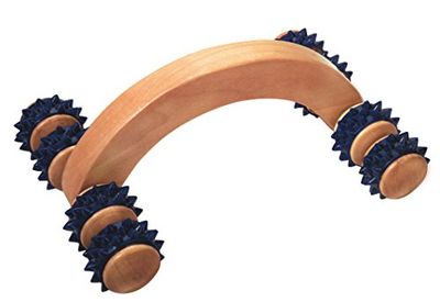 CROLL & DENECKE – Rullo a mano massaggi in legno, 8 rotoli