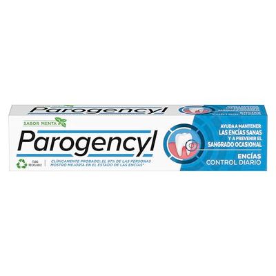 Parogencyl Control Pasta dentífrica Encías Control Diario Menta, Ayuda a mantener las encías sanas y a prevenir el sangrado ocasional, Con Zinc, Flúor y Vitamina E, Dental, Eficacia Clínicamente Probada 125 ml